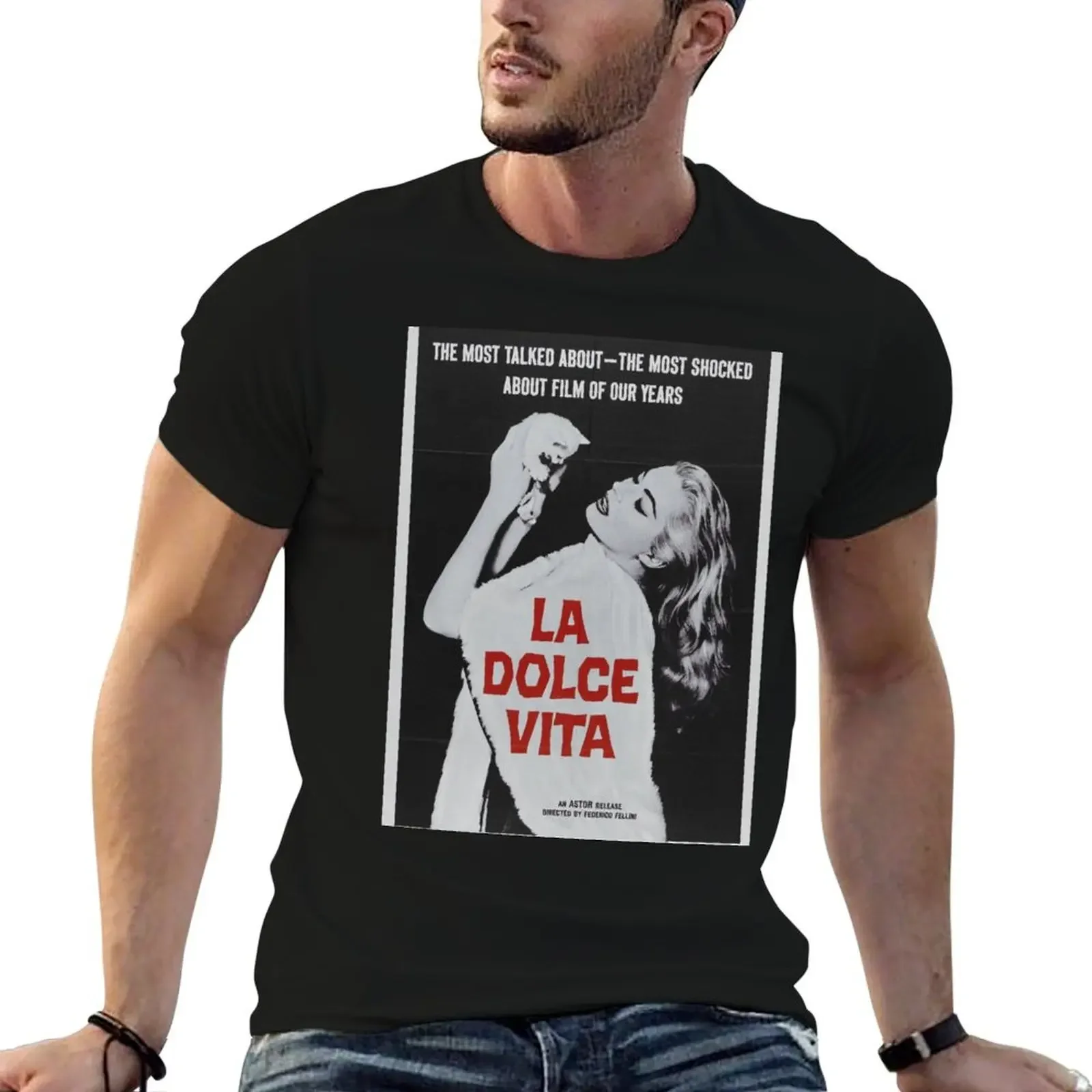 Womens and Girl La Dolce Vita T-Shirt cotton graphic tees oversized graphic tee shirts graphic men workout shirt