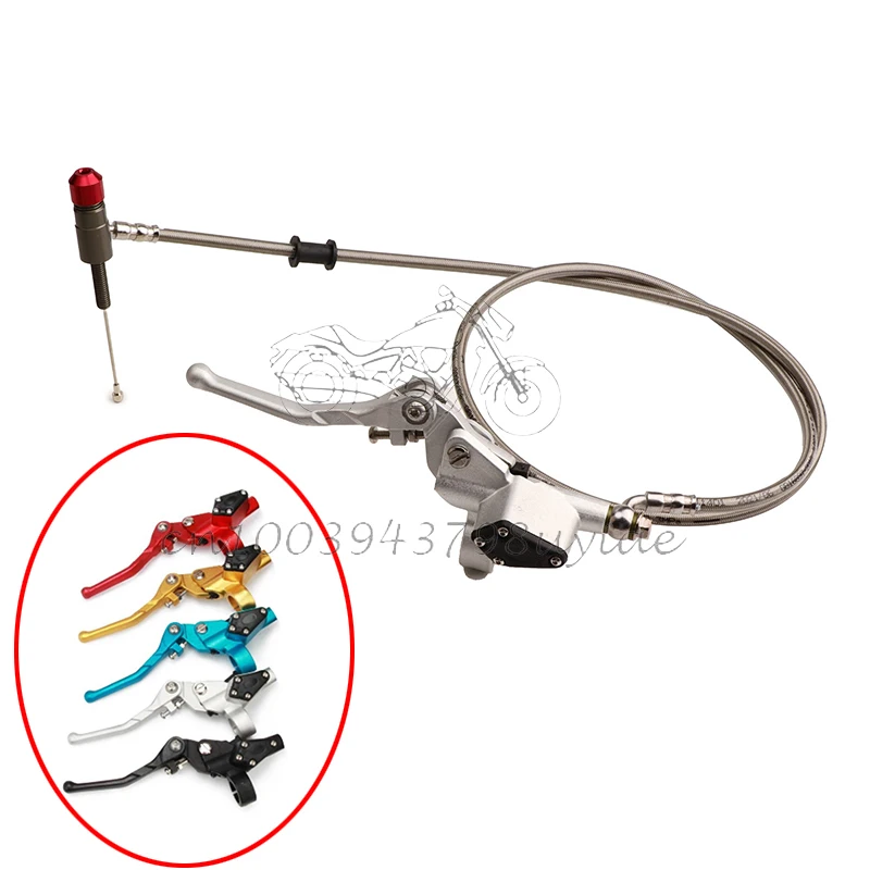 

Aluminum Motorcycle 1200mm Hydraulic Clutch Lever Master Cylinder For 125-250CC Vertical Engine Pit dirt bike Enduro Universal