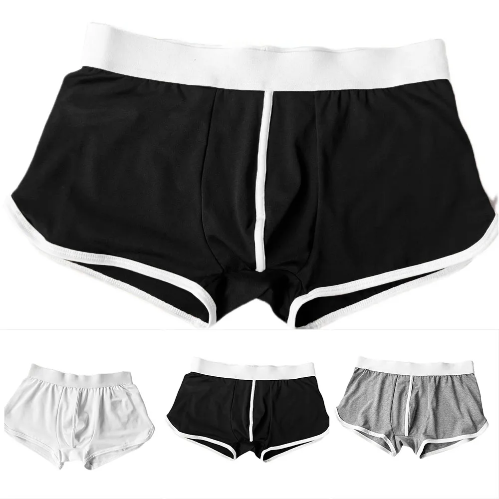 Boxer Men Underpants Shorts Daily Home Plus Size Pouch Knicker Loose Stretchy Underwear All Seasons Breathable