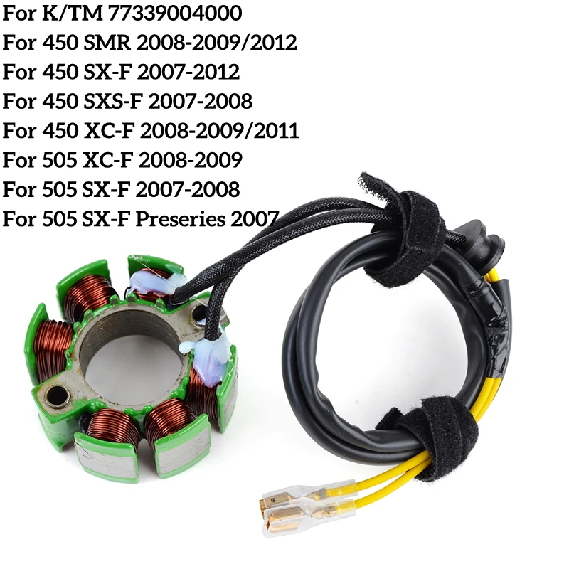 

Stator Coil for KTM 450 SMR SX-F SXS-F XC-F 505 Preseries 77339004000 Motorcycles Accessories Magneto Generator Coil