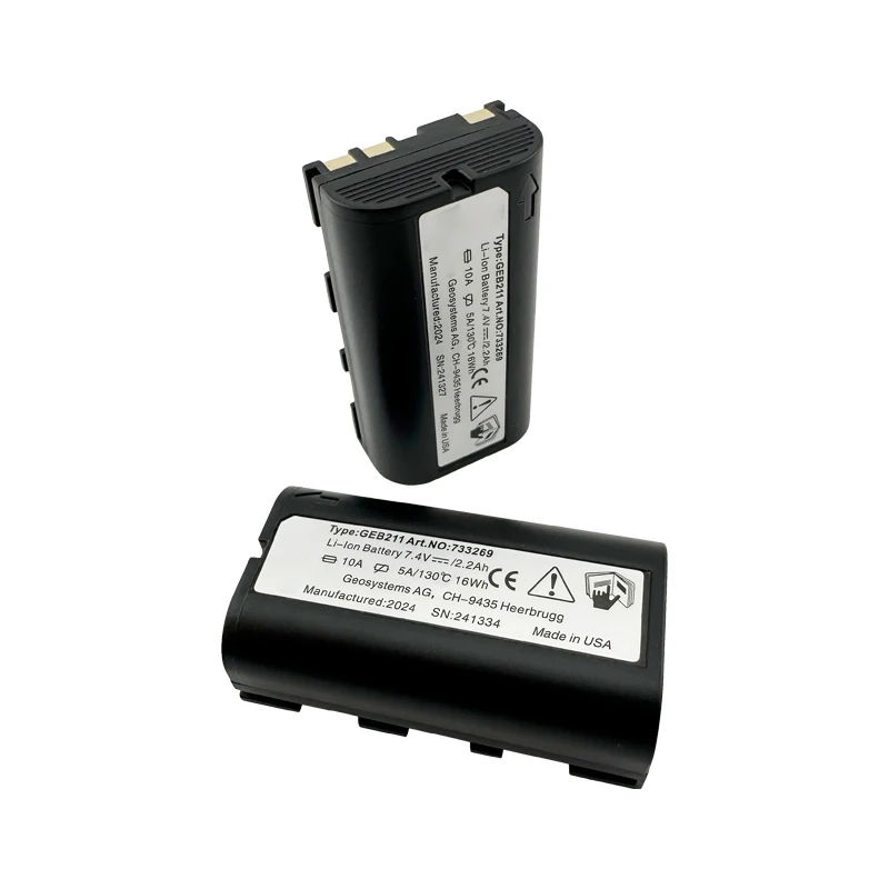 

2PCS GEB211 Li-Ion Battery For Leica RX900 & RX1200 Series Controllers ATX900 & 1230 Antennas Builder and Flexline Total Station