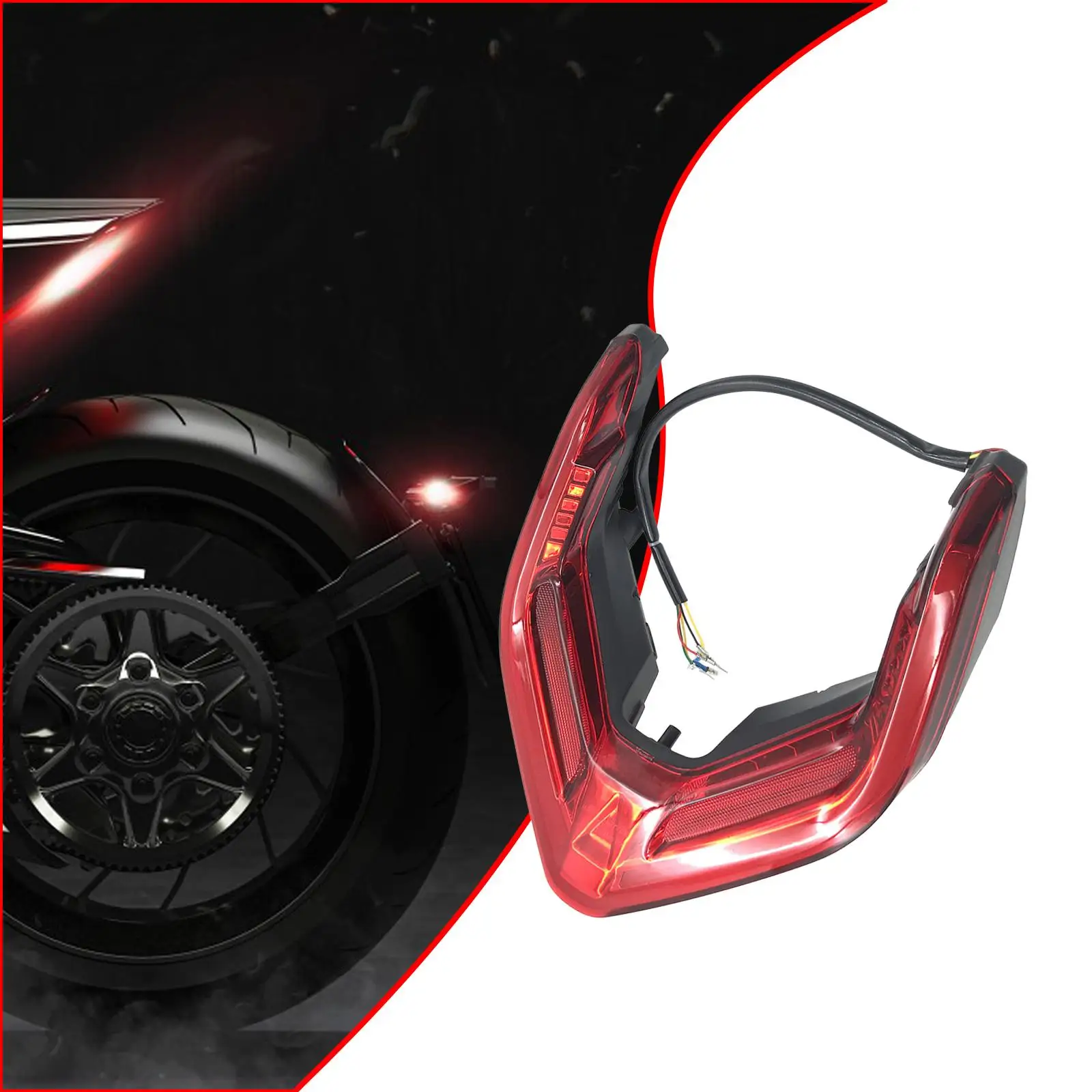 

Motorcycle Tail Light Motorbike Accessories Taillight Assembly LED Turn Signal Light for Ducati Panigale 2019 2021 2020 V4R