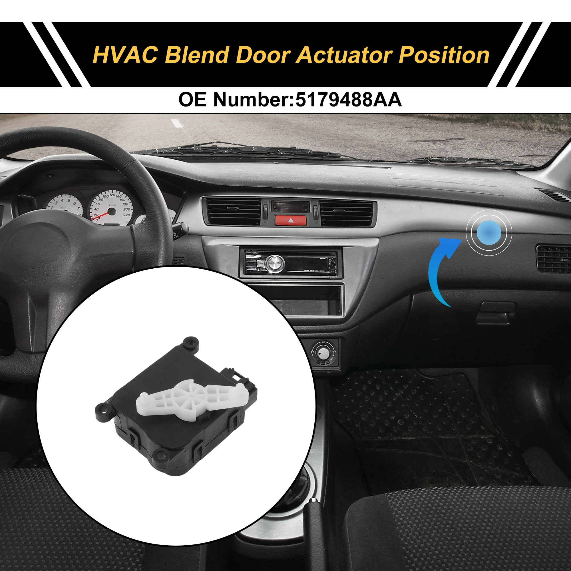 

Привод двери смеси обогревателя UXCELL HVAC для Chrysler Pt 2006-2010 No 5179488AA