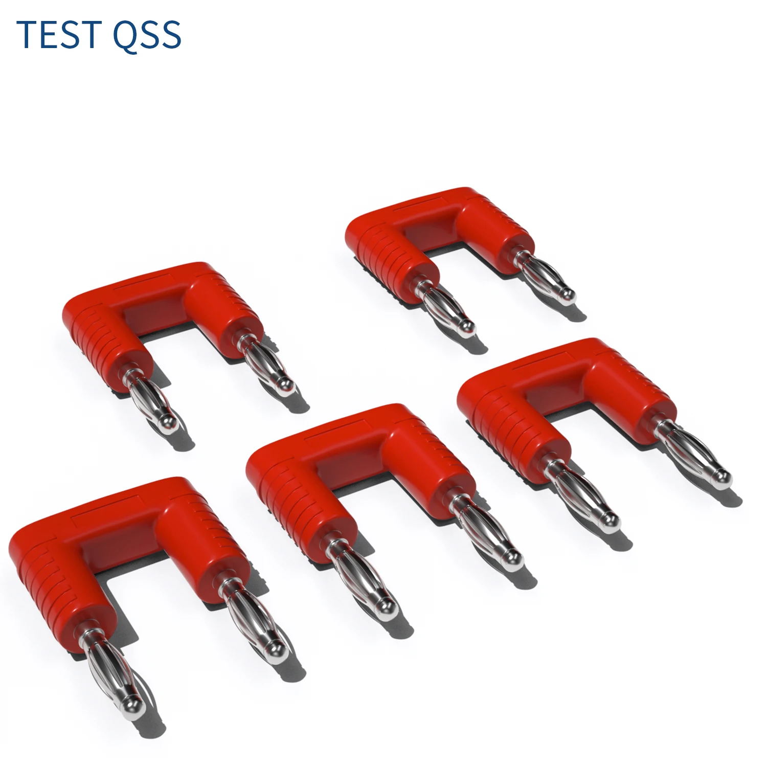 QSS 5pcs 4mm Short-circuit Plug Terminal Couple Adapter Banana Plug Electrical Connector