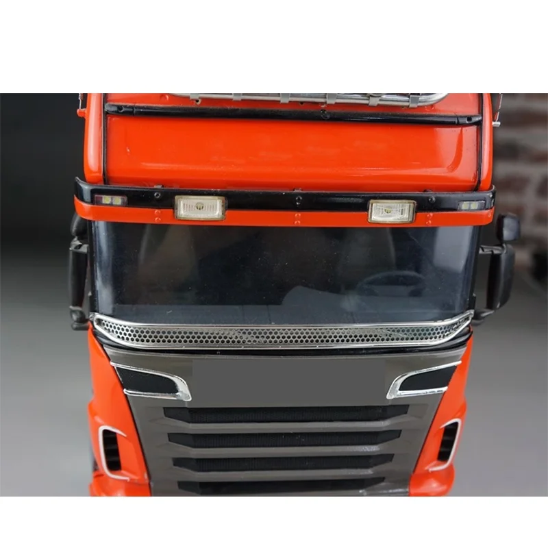 

Scaleclub RC 1/14 Model Tractor Truck Windshield Guard Front Face Parts For Tamiya 770S Actros MAN TGX Arocs FH16 1/14 Parts