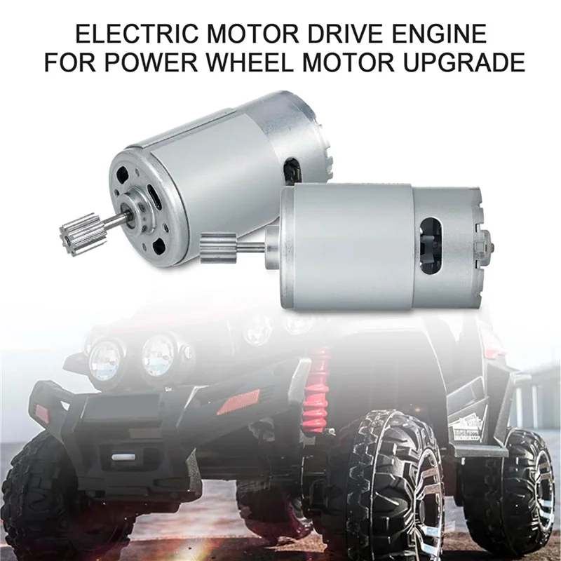 

AT29-24V 40000RPM Electric Motor 4Pc,High Speed Motor RS555 Kids Ride On Toys Car Motors Kids Ride On Car Gearbox Accessories