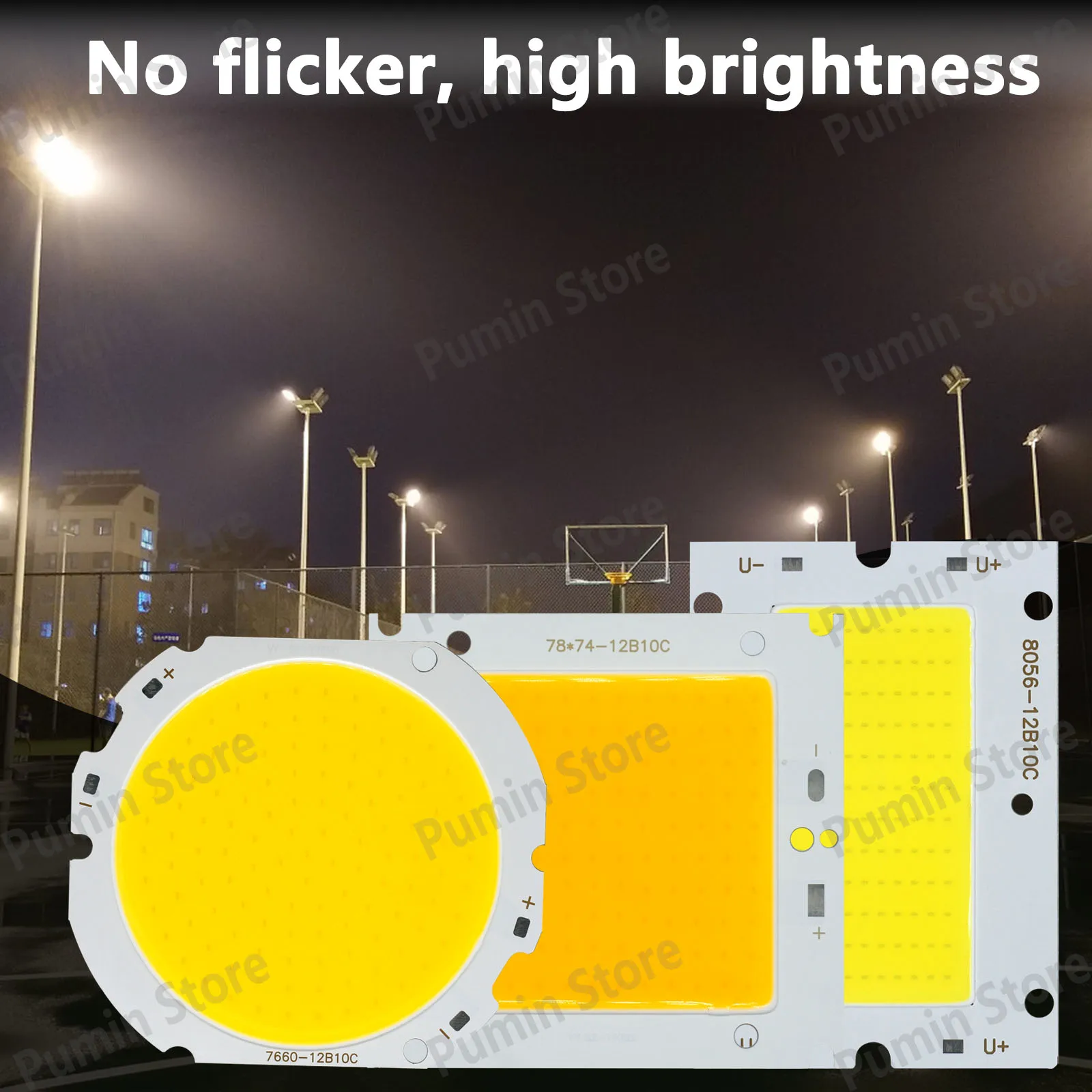 50W LED Cob Chip light Source Board 7660mm 7478 8056 White Light Warm White 30V-32V DC For bars outdoor Landscape Lighting