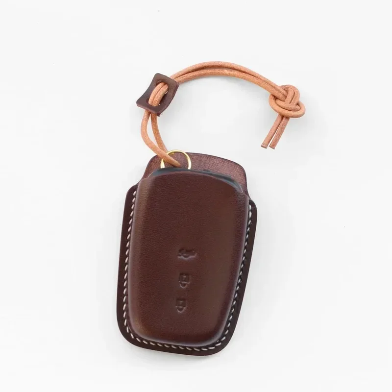 for Toyota RAV4 Highlander Prado Handmade Leather Simple Key Case Personalized Custom Key Cover