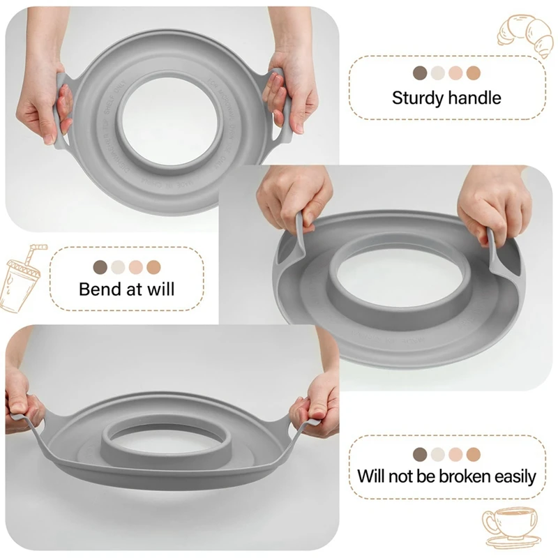 Caddy fresco com alças, Carregando bandeja para tigelas e pratos, Refeições de microondas, Microondas Bowl Holder