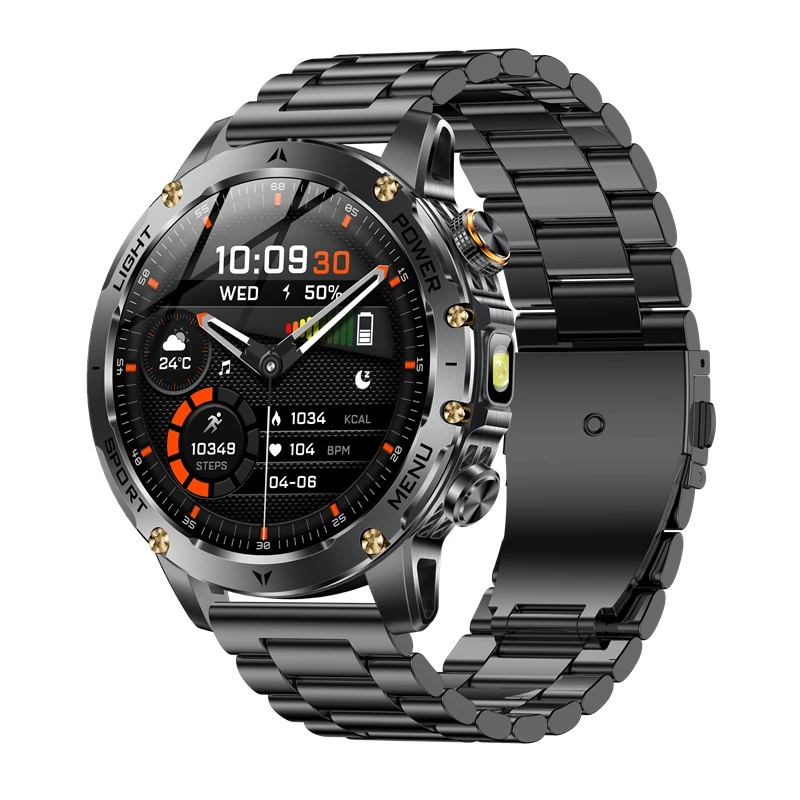 Men Outdoors Smart Watch AK87 Flashlight Multi-Sports Fitness