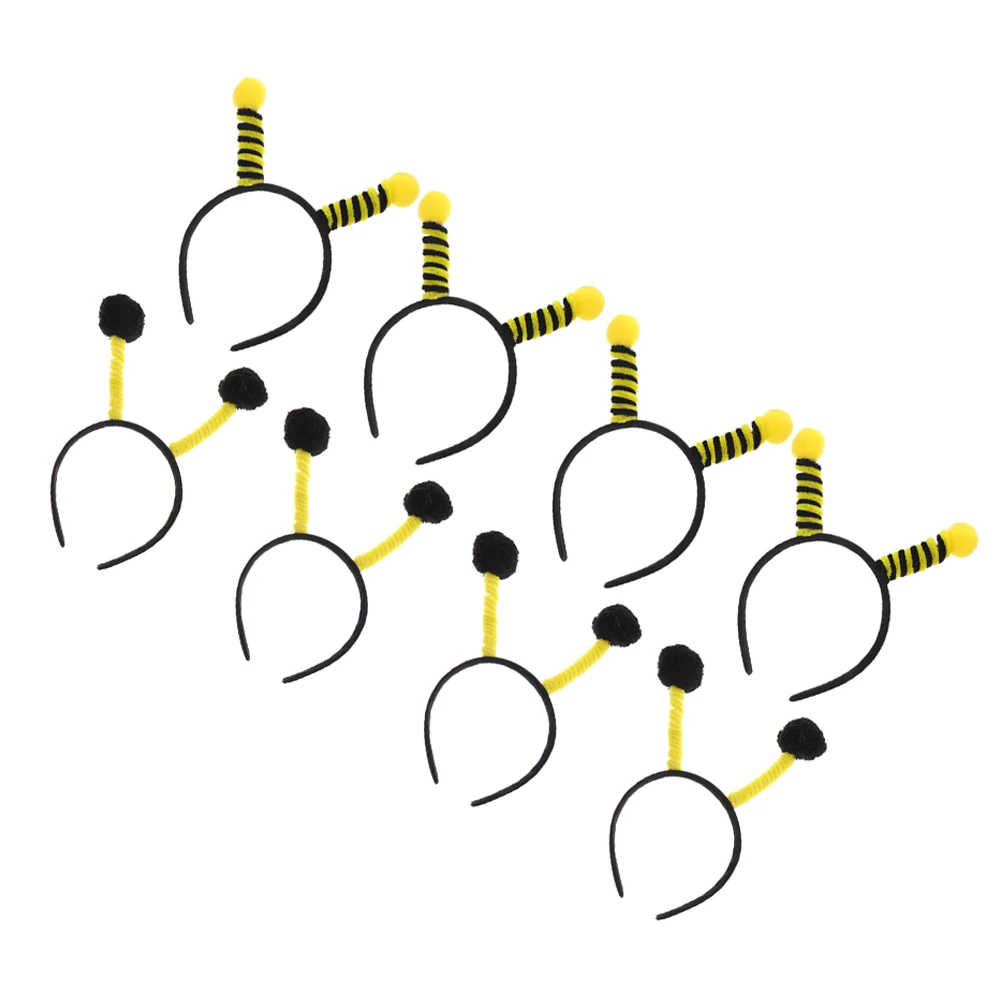 

8pcs Insect Headband Bee Party Headdress Halloween Halloween Party Headband Hair Hoops Yellow Black Cosplay Accessories