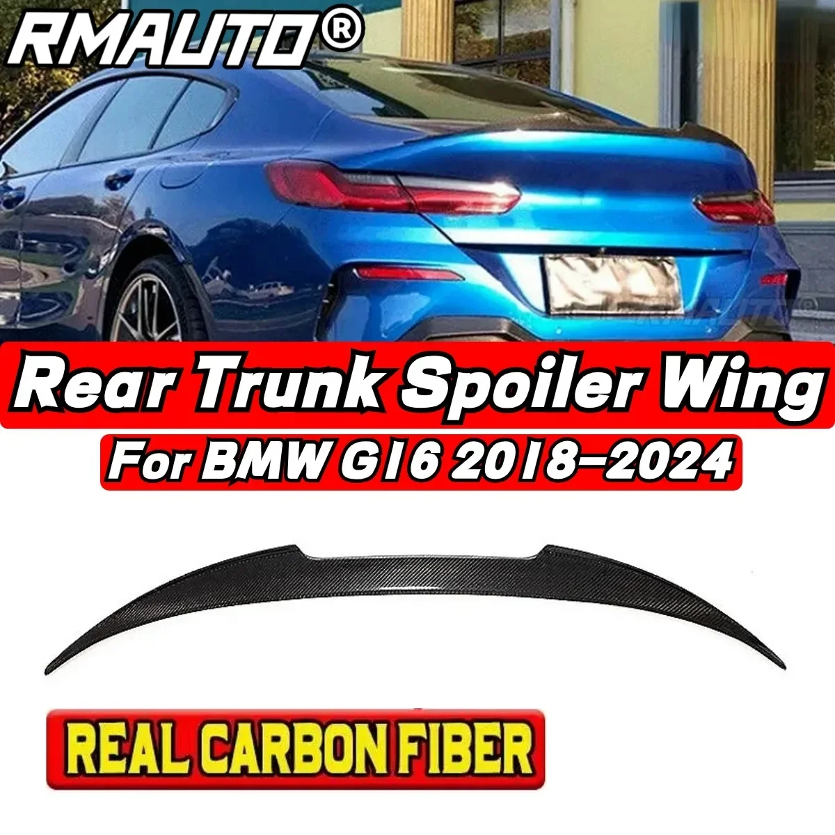 For BMW 8 Series G16 F93 M8 4 Door 2018-2024 Rear Spoiler Wing Exterior Part BMW G16 Car Rear Trunk Spoiler Car Accessories