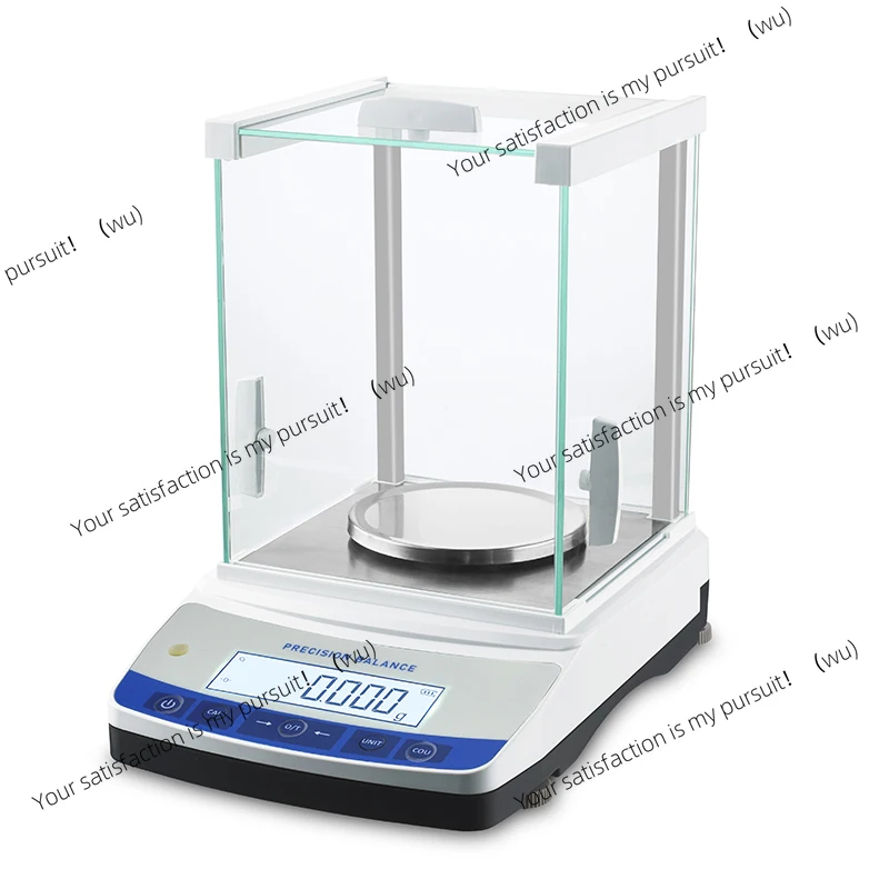 Analytical Electronic Balance 0.001g Lab Balance Scale with Windshield and RS232 100g to 500g 1mg with Rechargeable