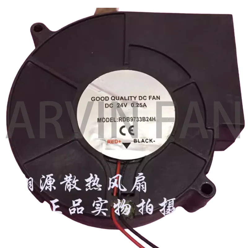 

RDB9733B24H Турбовентилятор 9 см 9733 24 В 0,25 А Двухпроводной двухшаровой вентилятор