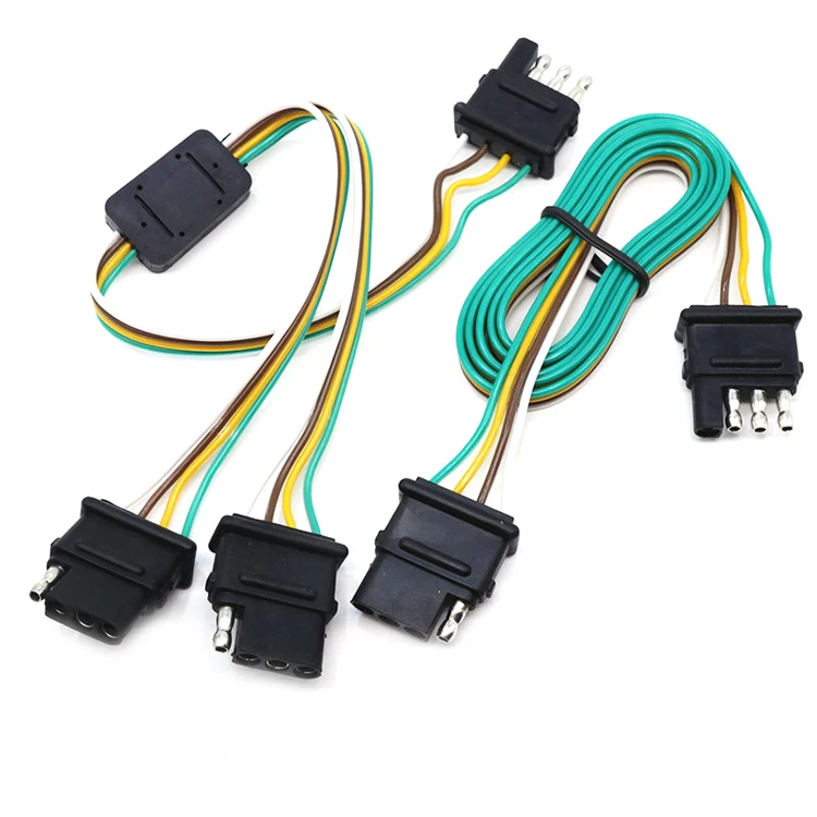 Customized SAE 4Pin Quick Disconnect Connector, Trailer Light Male Female Plug, multi-purpose adapter for solar energy auxiliary