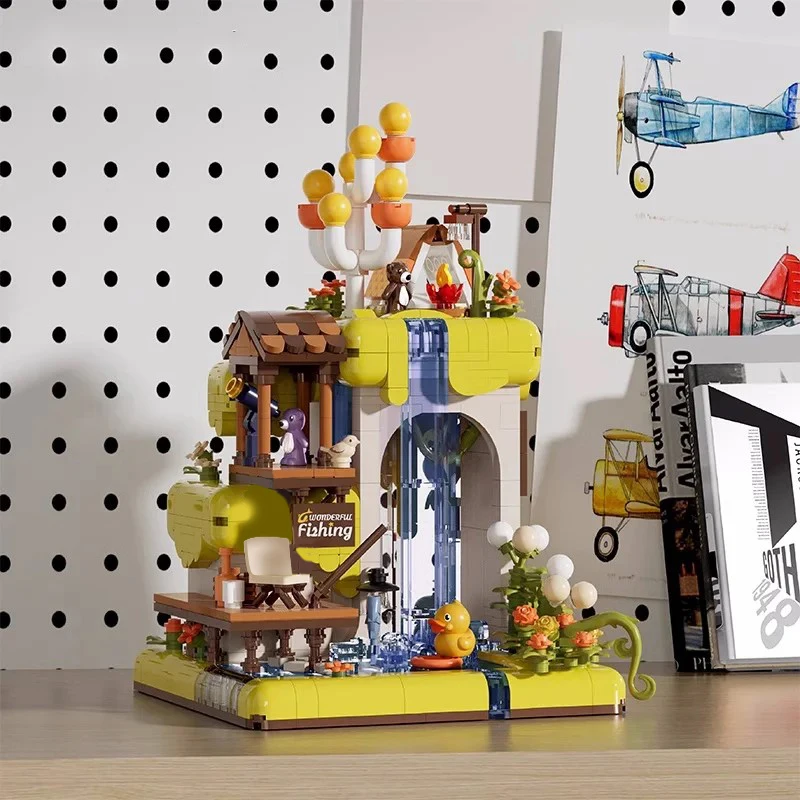 

ToylinX креативные строительные блоки на тему кемпинга, сборка звездного поля, кирпичная игрушка, идеальный подарок на Рождество или день рождения для детей