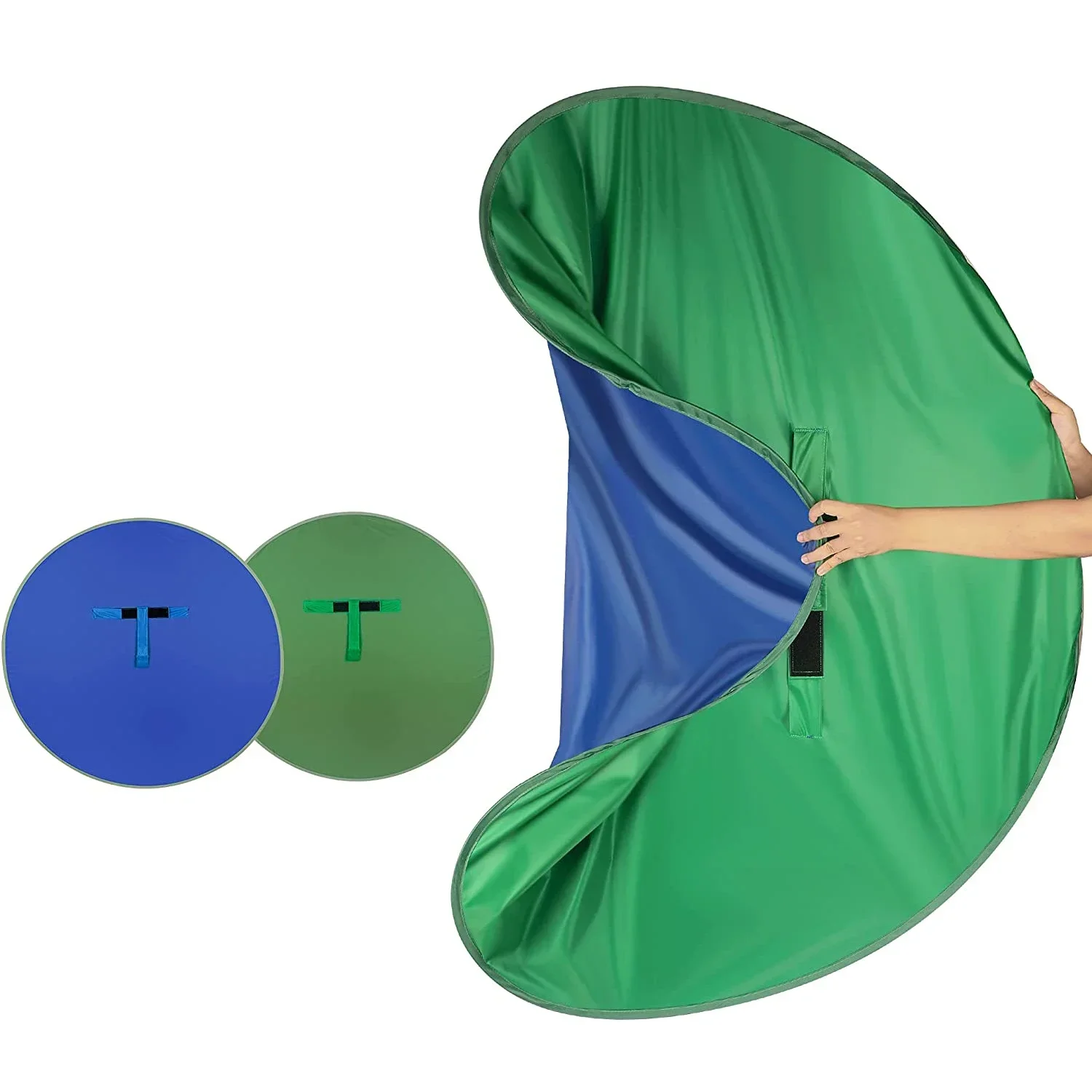 للطي كروما مفتاح شاشة خضراء خلفية كاميرا ويب زرقاء ل Tiktok فيديو عرض حي WebEx مؤتمر يوتيوب الخلفية الافتراضية