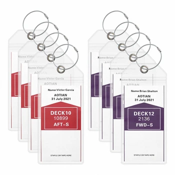 8 יח 'תגים מטען מטען מטען עבור נסיכה, קרנבל, pp & o, ספינות שיט נורוויג' יאן