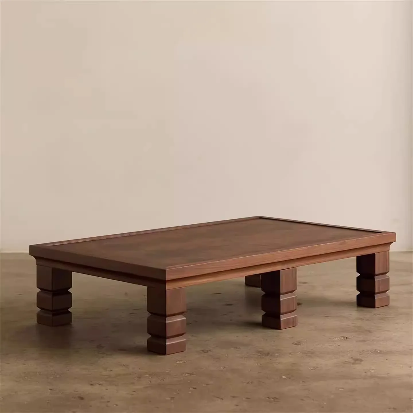 

✘x Italian Designer Retro Light Luxury Wabi-Sabi Style Solid Wood Tree Bark Coffee Table Small Side Table Set for Living Room&