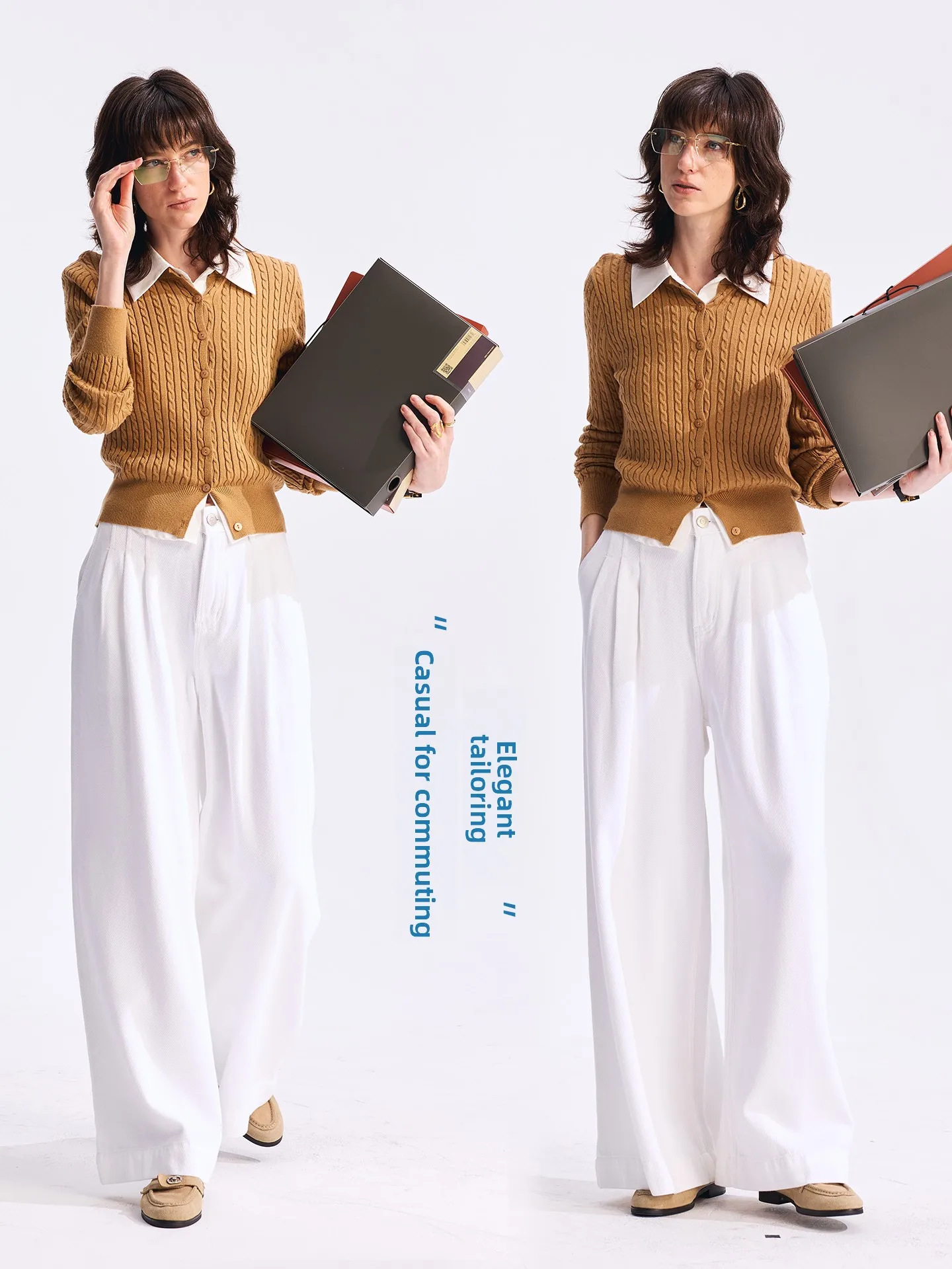 

Белые повседневные джинсы из хлопка для женщин, простые, свободные, с широкими штанинами, для повседневной носки, осень 2025, новинка, брюки с заниженной талией