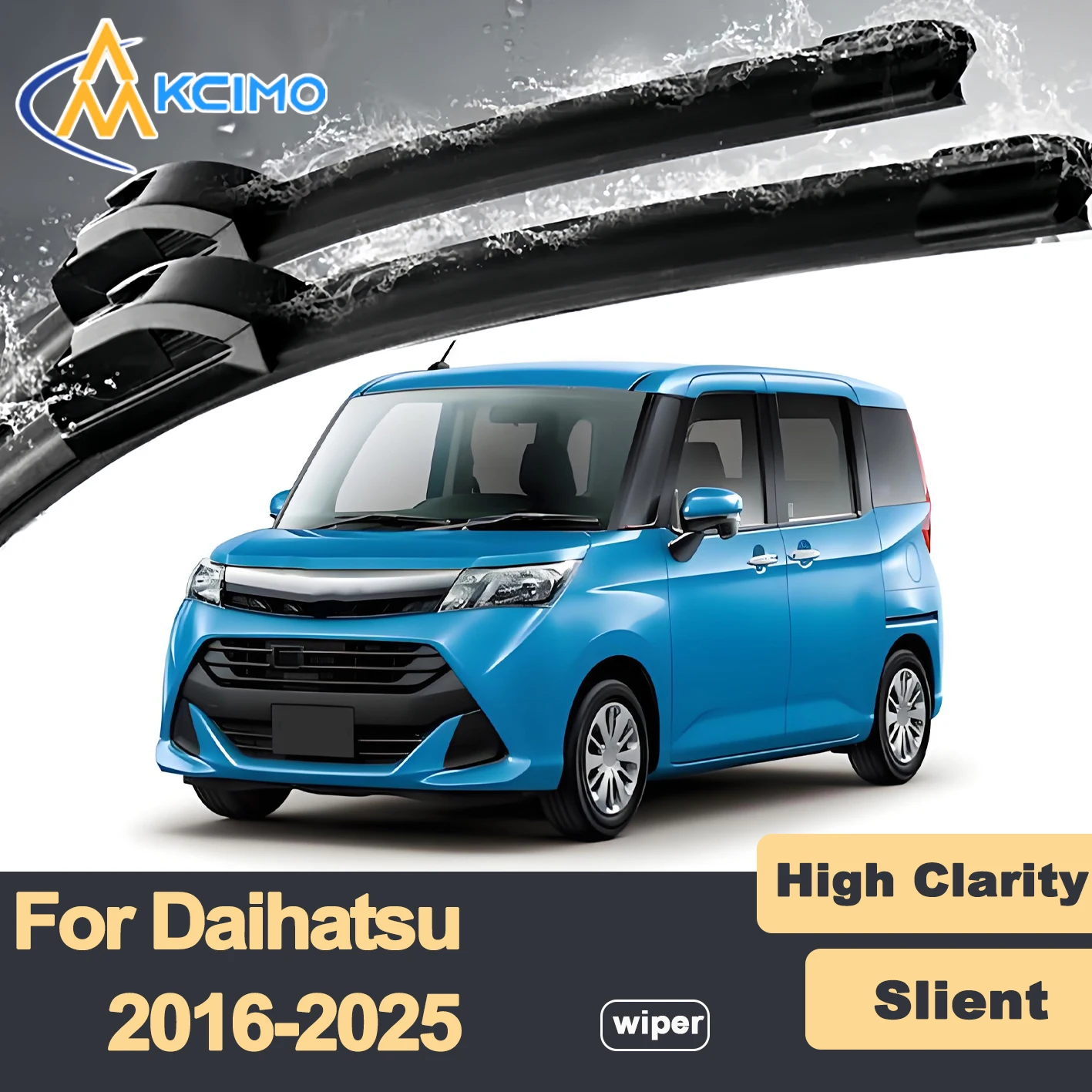 

Premium Rubber Durable Silent Windshield Wiper Blades 2pcs for Daihatsu Thor M900 2016-2025 Toyota Roomy Tank Subaru Justy