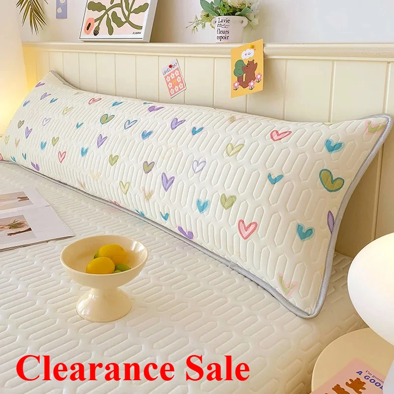 

Class A cool silk small fresh printing double long 48x150cm pillowcase extended couple pillowcase single pillowcase