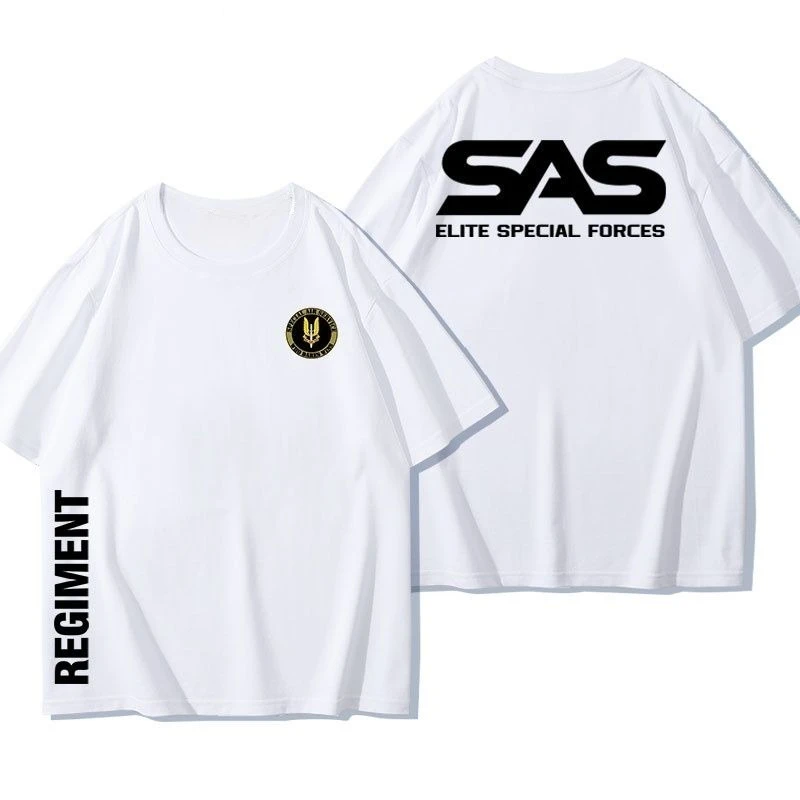 SAS British Special Air Service Tee Rainbow Six Tactical Cotton Military Short Sleeve T-Shirt Summer Men's Casual Comfort Top