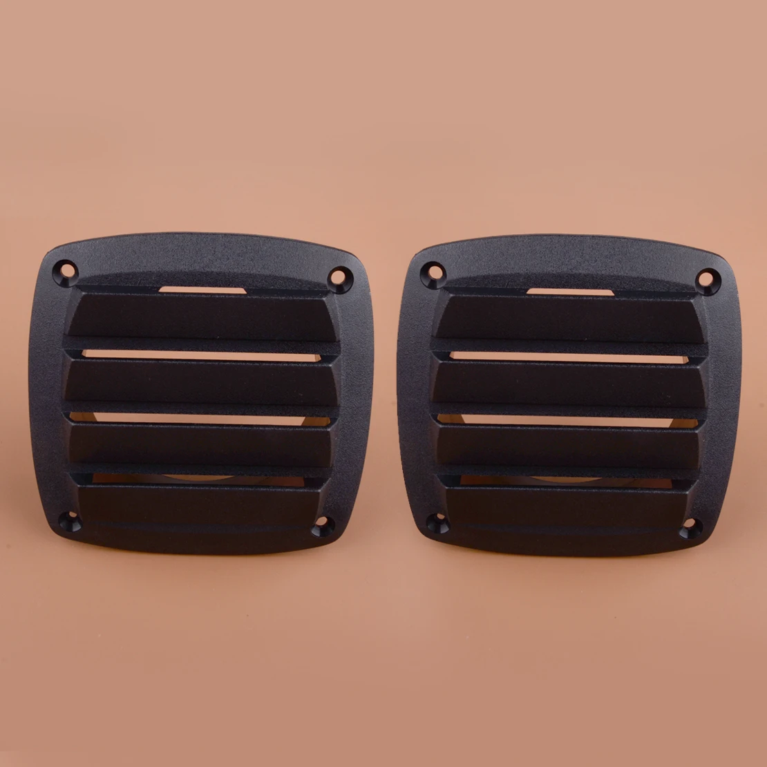 

2pcs Durable Black ABS 4" Hose Marine Louvered Air Vent Boat Yacht Caravan Hull Outlet Grille Ventilation