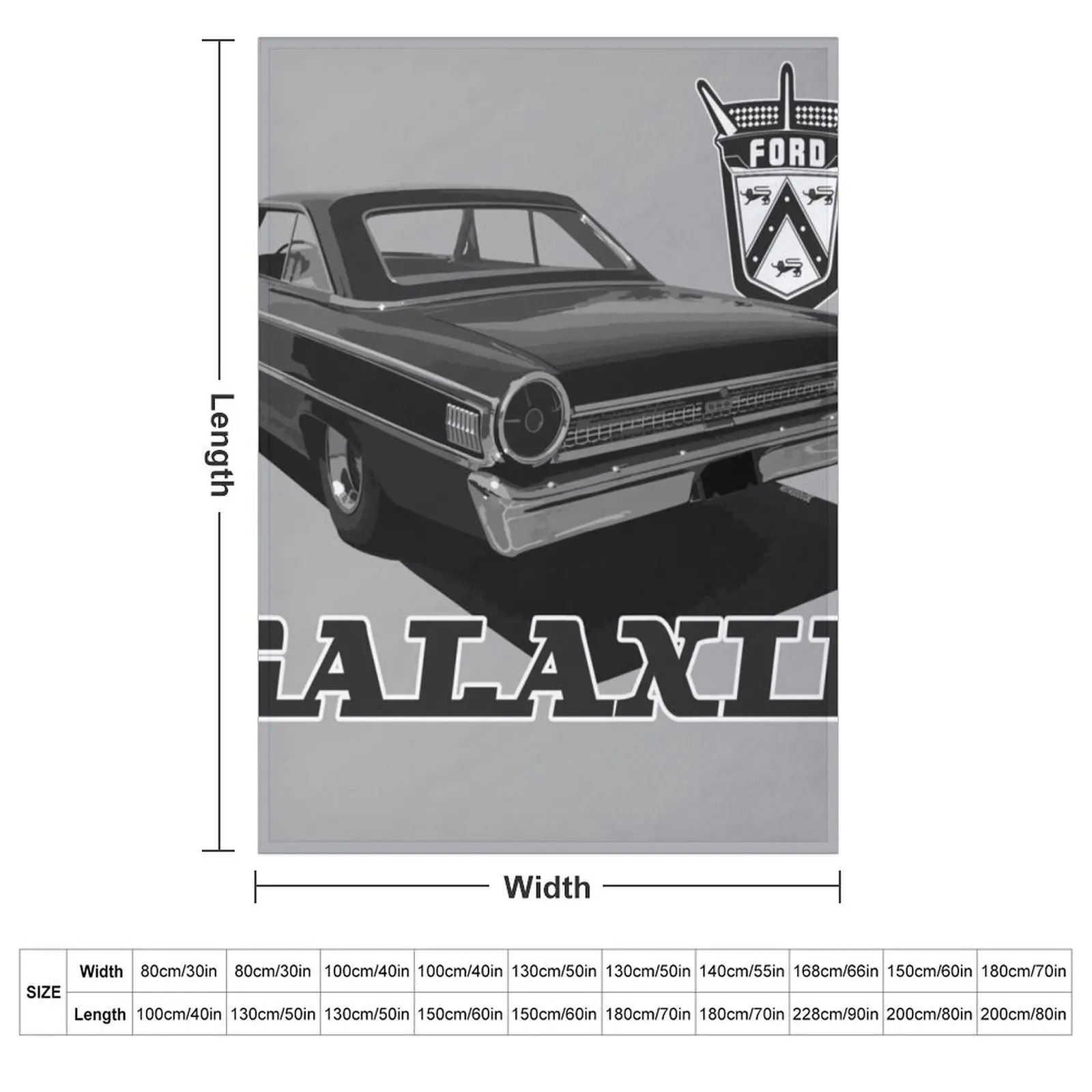 1963 1/2 Ford Galaxie 500 Coupe Throw Blanket For Decorative Sofa Thermals For Travel manga Flannels Blankets