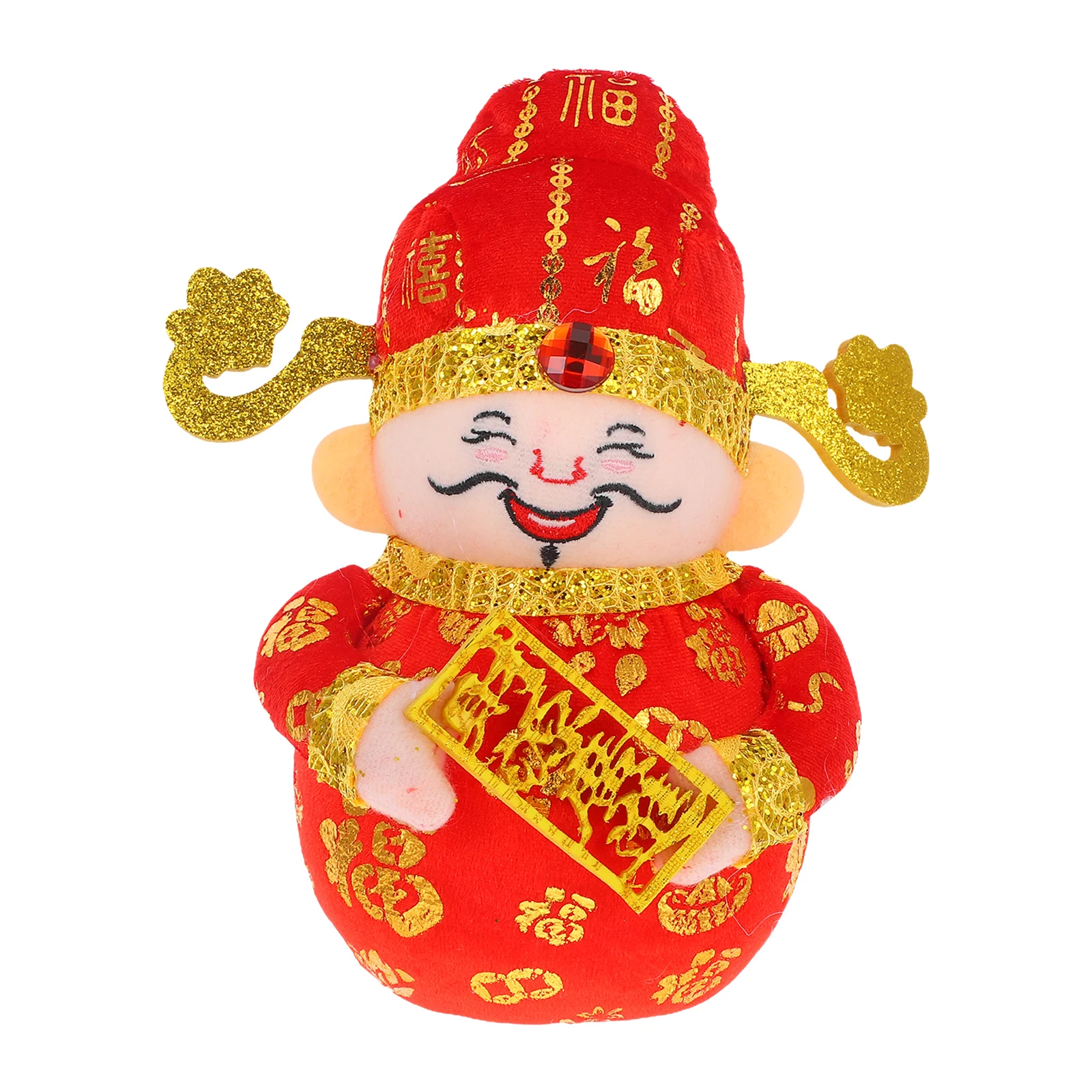 

God Of Wealth Chinese New Year Decoration Resin Statue Feng Shui Ornament Desktop Wealth Symbol Fortune Car Dashboard Decoration