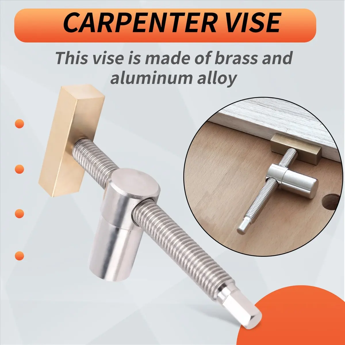 cnim-木工ベンチドッグクランプ、ベンチドッグストップセット付き、クリップクランプ固定具バイスベンチ建具大工道具-20mm-d