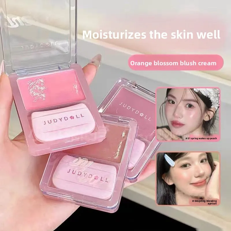 Paleta rozświetlaczy i różów w kremie Judydoll - Dewy Glow, uniwersalny sztyft do makijażu policzków, oczu i ust, efekt rozmiaru i rozcierania