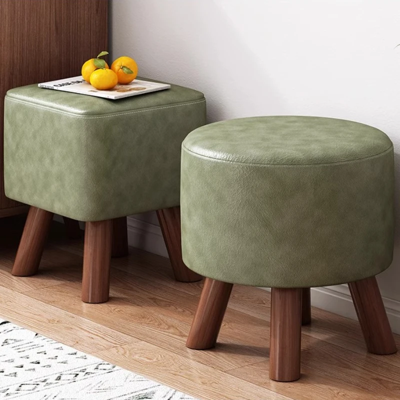 

Роскошный табурет в скандинавском стиле, деревянный, удобный, элегантный, табурет для спальни, минималистичный дизайн середины века, мебель для общежития