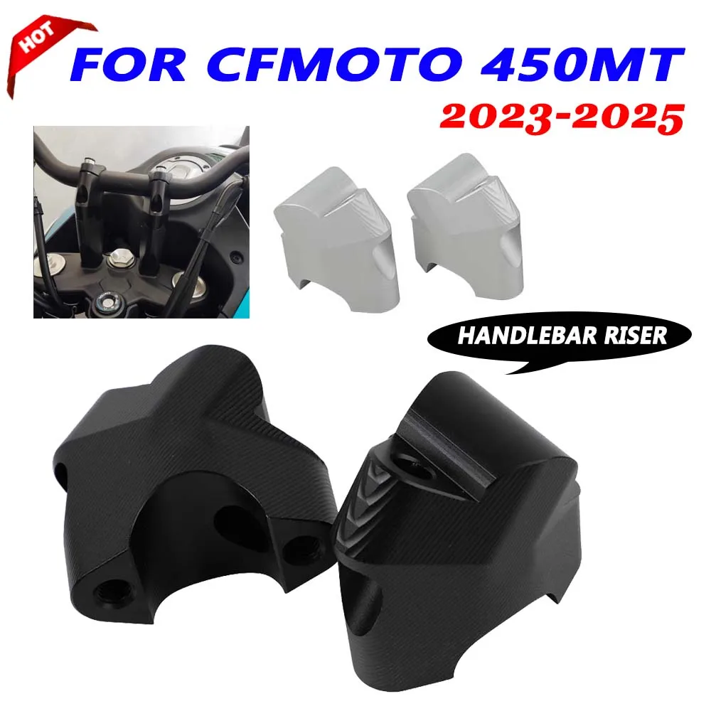 Motorcycle Handlebar Riser Clamp Handle Bar Move Back Mount Extend Adapter For CFMOTO CF MOTO 450MT MT450 MT 450 MT Accessories