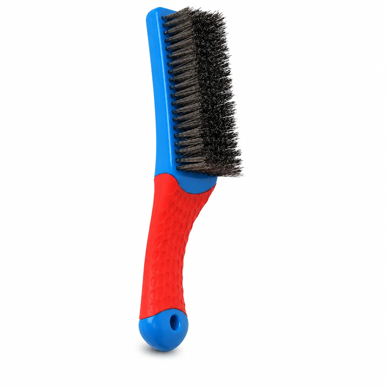 Wooden Handle Wire Brush, Durable Stainless Steel & Brass Bristles for Deburring and Cleaning