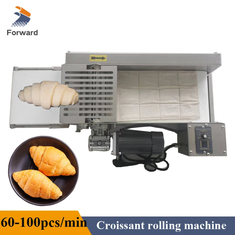 

110V 220V Full Automatic Croissant Rooling Machine 60-100pcs/min Croissant Making Machine Large Output