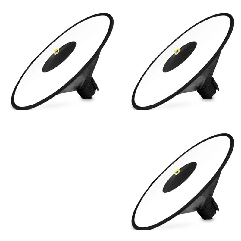 N91R-3X Universal 44Cm Round Flash Softbox Portable Foldable Style Speedlite Diffuser Reflector Strap For Camera Flash