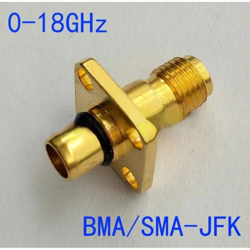 SMA-JFK High Frequency Connector 0-18G Flange Blind Plug Adapter BMA Male to SMA Female Test Conversion