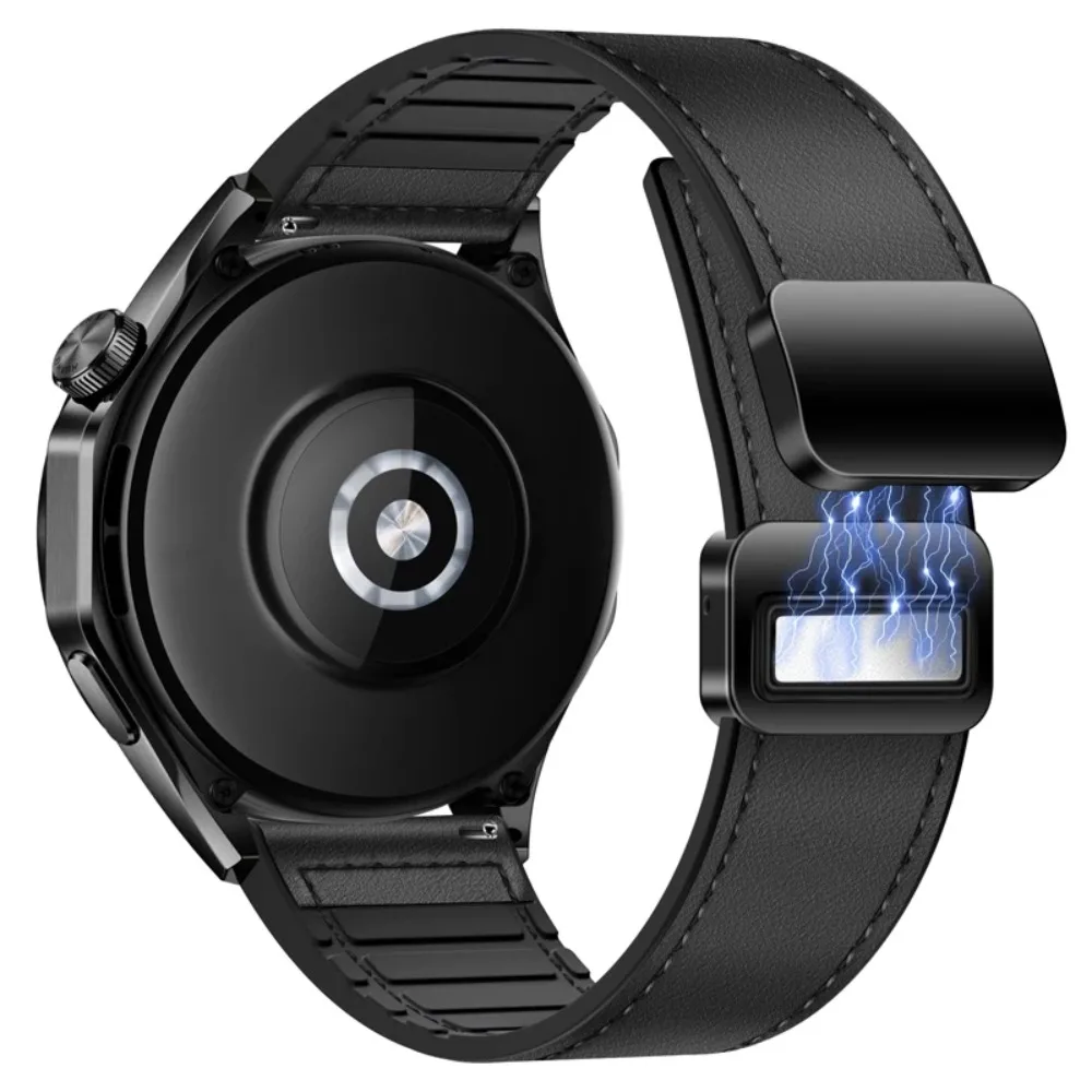 20mm22mm سيليكون + حزام من الجلد ل Suunto العمودي 2-1/السباق 2/1/المحيط/تشغيل الفرقة المغناطيسية ل COROS PACE Pro-3-2/APEX 4 42 مللي متر حزام #4