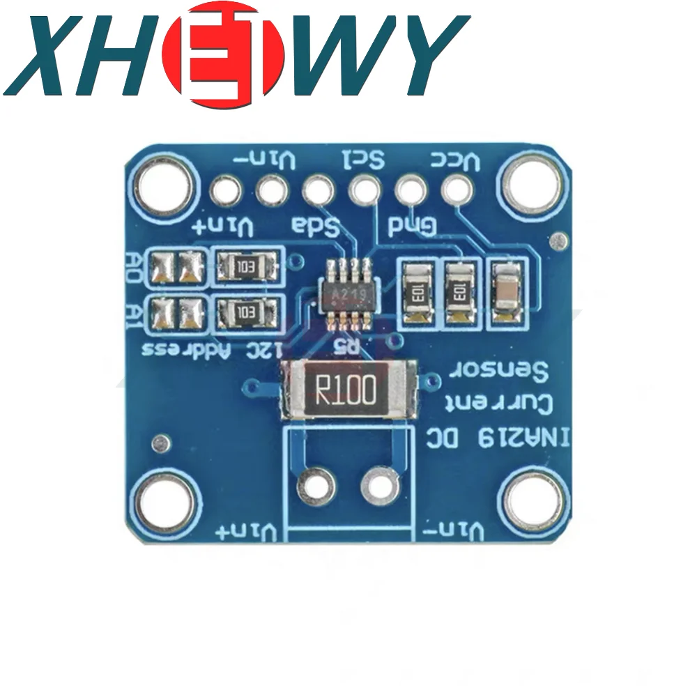 Двухнаправленный модуль прерывания датчика тока MCU-219 INA219 I2C, модуль датчика мониторинга нулевого дрейфа мощности