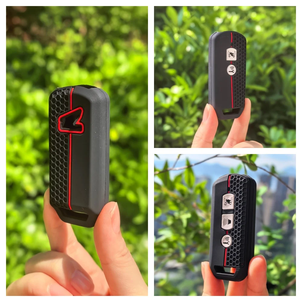 Silicone Key Case Cover Keychain For Honda Pcx 125 Forza 125 300 350 750 ADV Xadv Super Cup SH150i SH300 Sh125 XAV Xlov SH