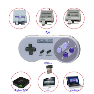 2 RECIEVER GAME CONTROLLER CORRIOUS CORNER BUTTON 2.4G GAMEPAD JOYPAD JOYSTICK Compatible for SNES Mini PC Windows NS SWITCH 10 Main Sales Control Super Nintendo - №2