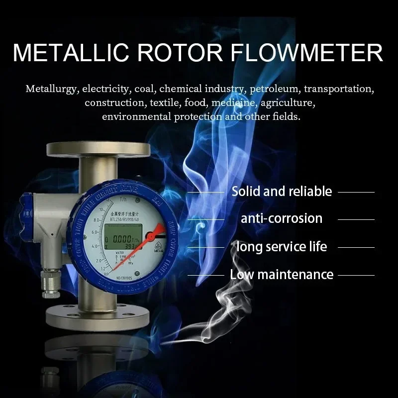 Digital Water Flowmeter Mechanical Pointer Type Metal Tube Float Rota Meter