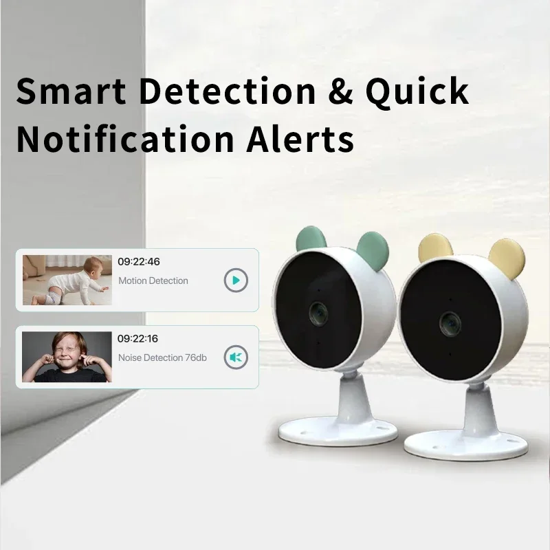 Dual Cameras to Watch Two Babies at the Same Time Automatic Night Vision Audio Baby Phone Video Baby Monitor with Camera