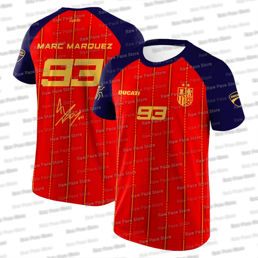 Marc Marquez 93 Spain Special Edition Jersey Men's 3D Print Breathable Casual Sport Tops Motorcycle Fans Football T-Shirts 2026