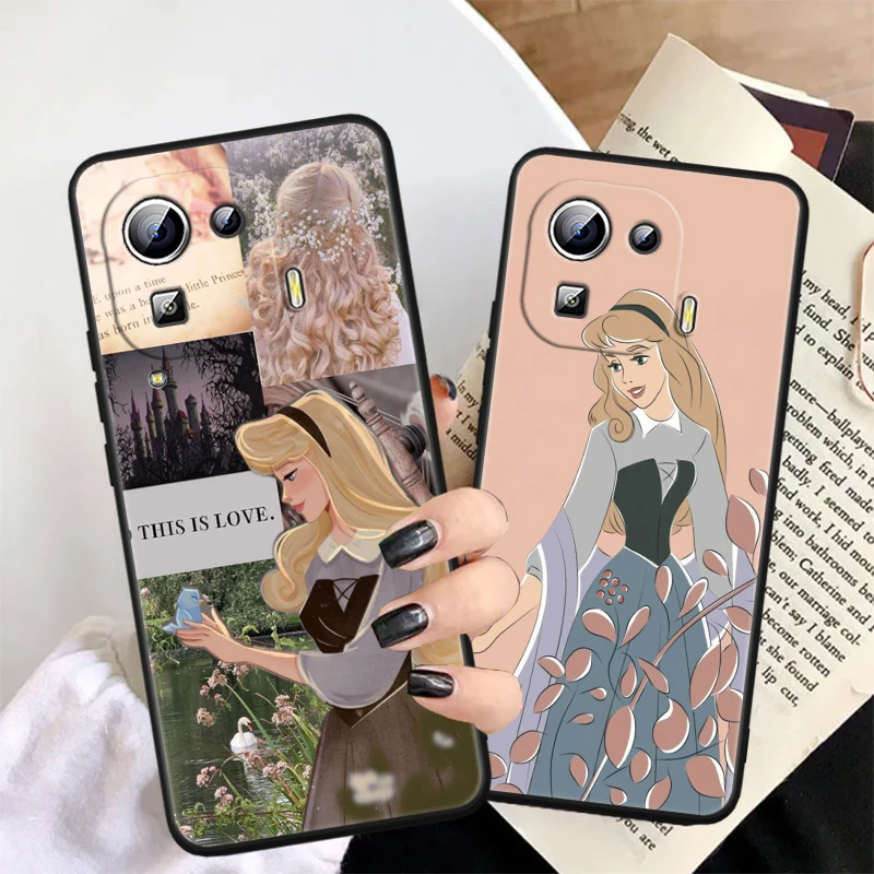 Sleeping Beauty Disney Fashion For Xiaomi Mi 14 13T 13 12T 12 11T 11i 11 10T 10 Pro Lite Ultra 5G Black Funda Phone Case