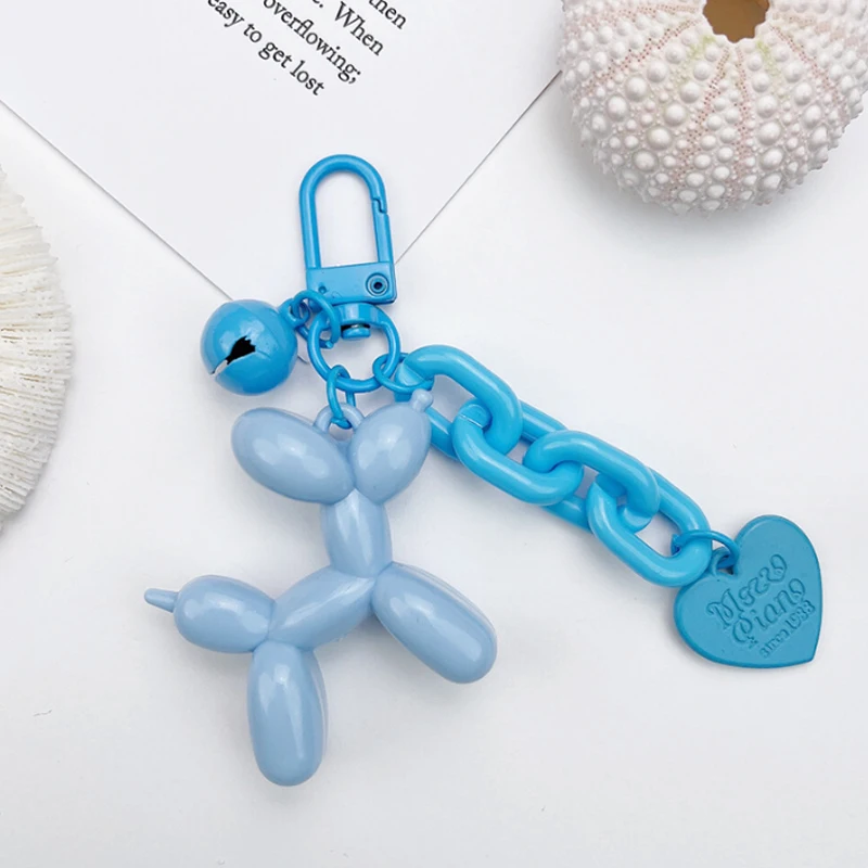 キャンディーカラーの風船の形をしたアクリルのキーホルダー,かわいいペンダント,小さなギフト,バッグアクセサリー