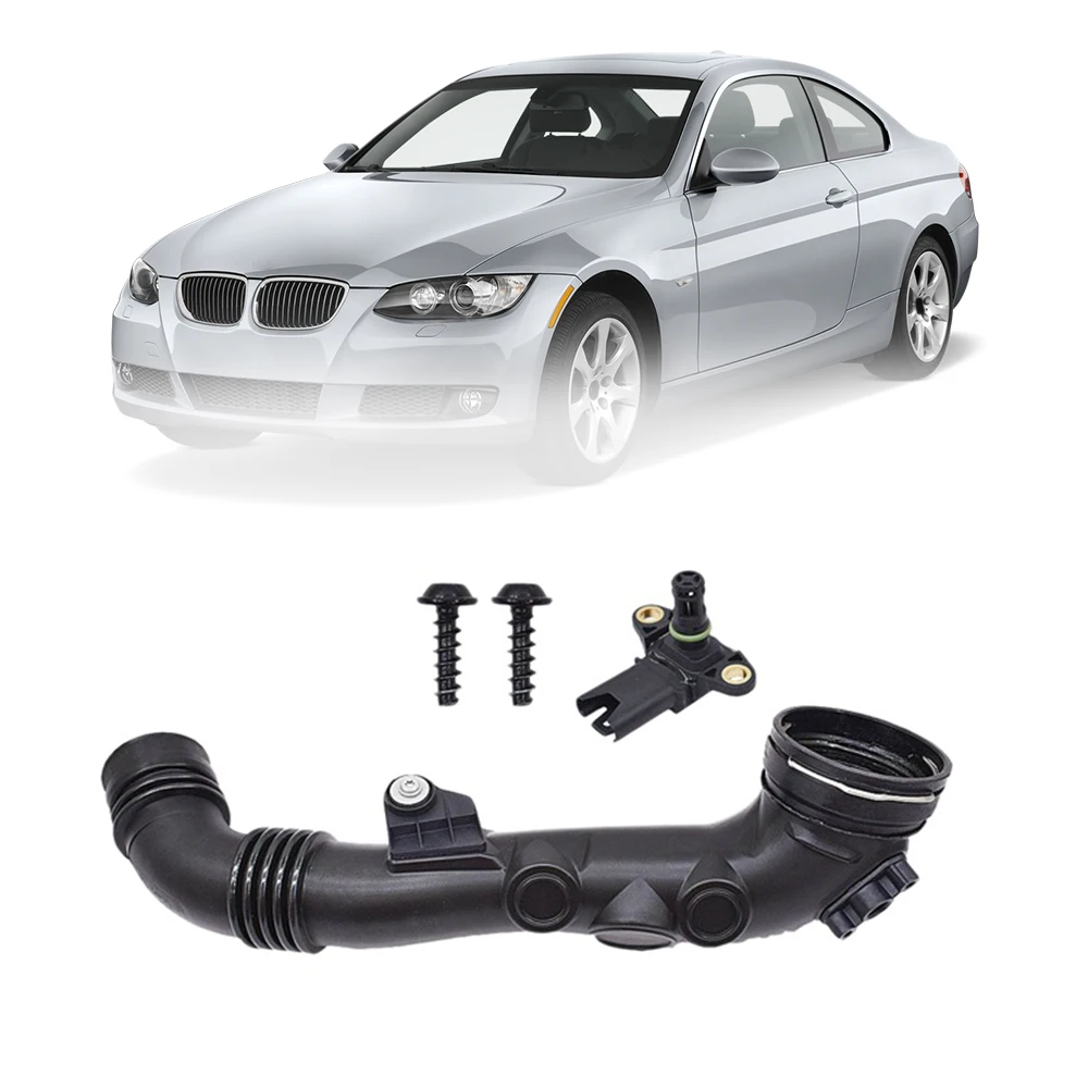 Car Throttle Intercooler Air Induct Duct Pipe with Sensor for -BMW 335I 135I 135is X1 E92 E93 13717599294