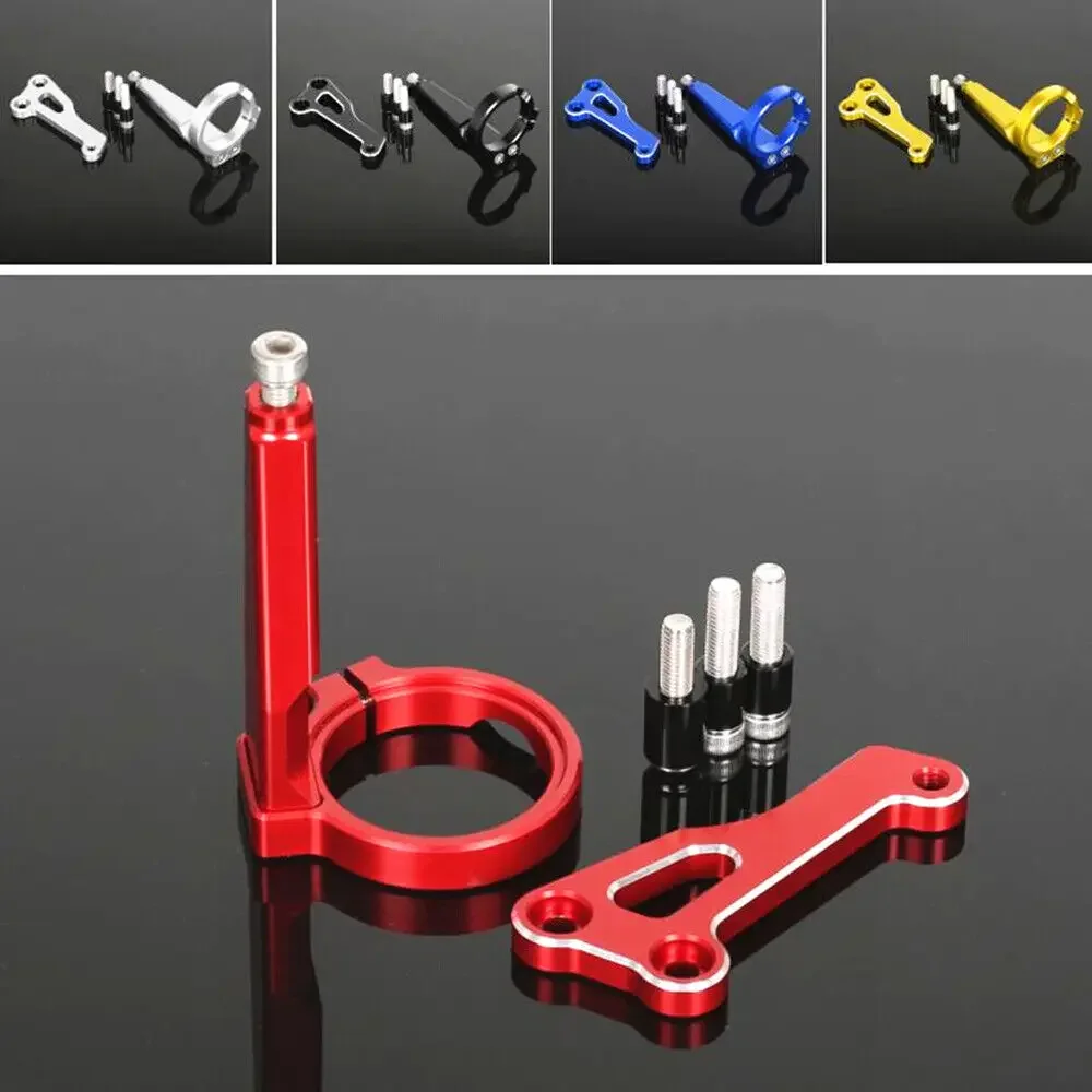 CNC 6061 Aluminum Front Steering Damper Stabilizer Mounting Bracket Grip for HONDA MONKEY 125 2018-2024 Motorcycle Accessories