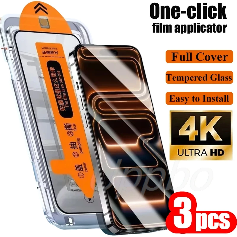 3Pcs Screen Protector For Samsung A56 A36 A55 A57 A37 A35 A54 A53 A52 A51 A34 A32 A31 Tempered Glass Film With Installation Box